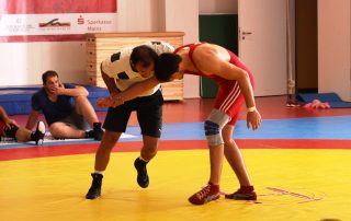 Trainingslager − Ringer des ASV Mainz 88 beim Ringen
