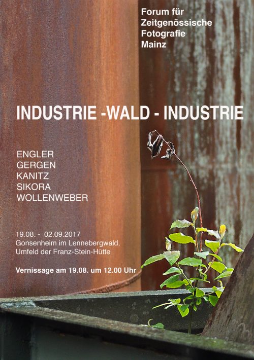 Flyer zur Vernissage Lennebergwald − Industrie-Wald