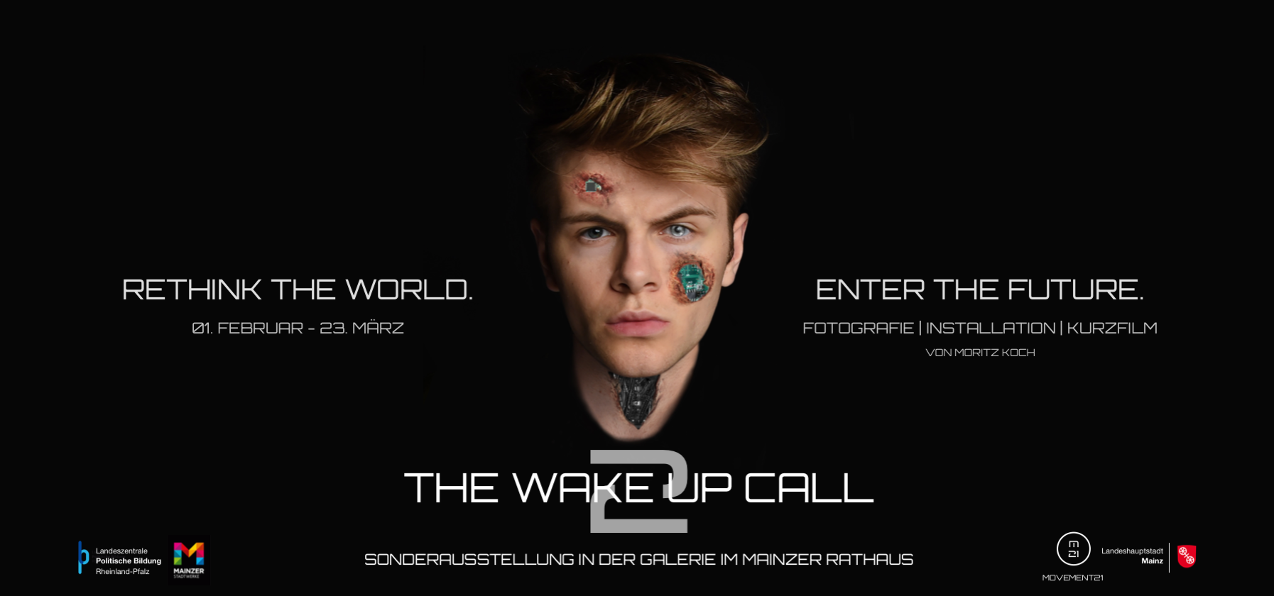 Flyer Moritz Koch − Ausstellung „THE WAKE UP CALL 2“